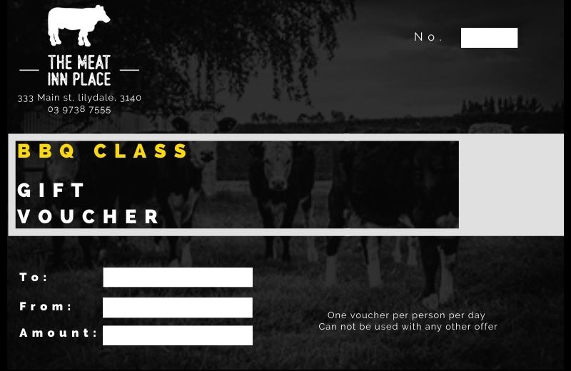 BBQ CLASS voucher