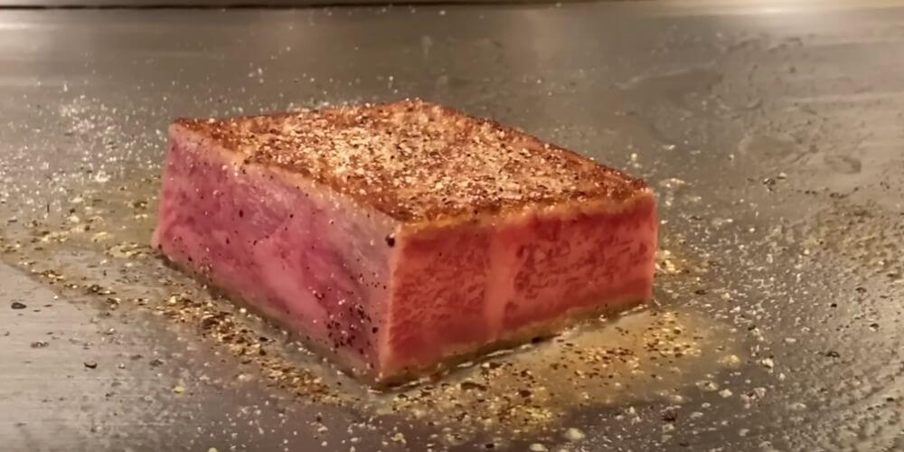 Wagyu steak on grill, Grilling wagyu steak, Japanese wagyu steak, A5 Wagyu