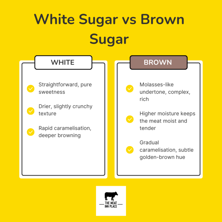 white sugar vs brown sugar in low and slow cooking