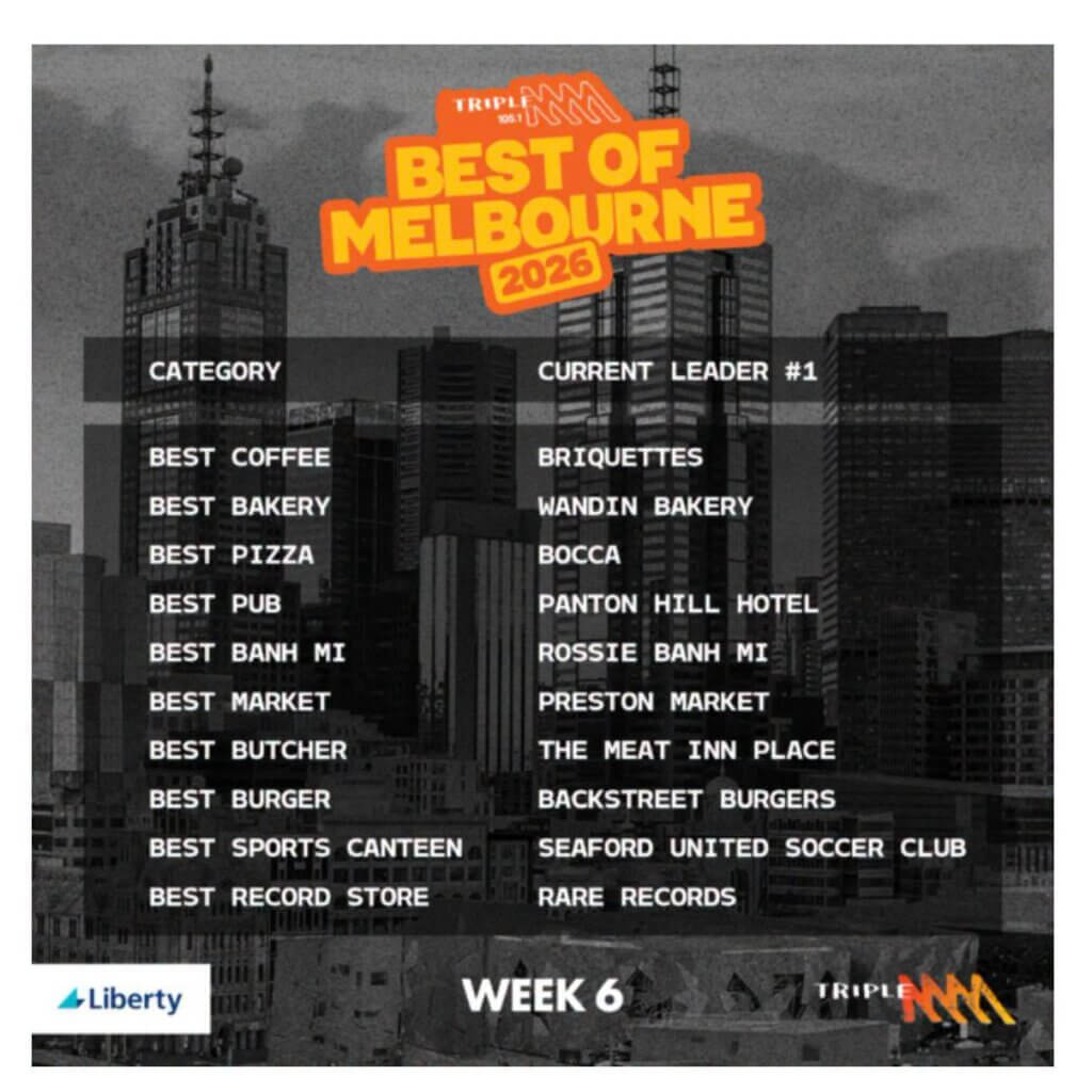 best in melbourne 2026, best butcher 2026, triple M